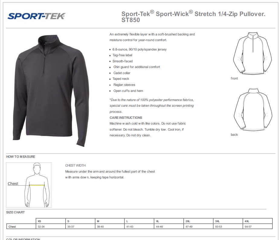 Sport-Tek® Sport-Wick® Stretch 1/4-Zip Pullover