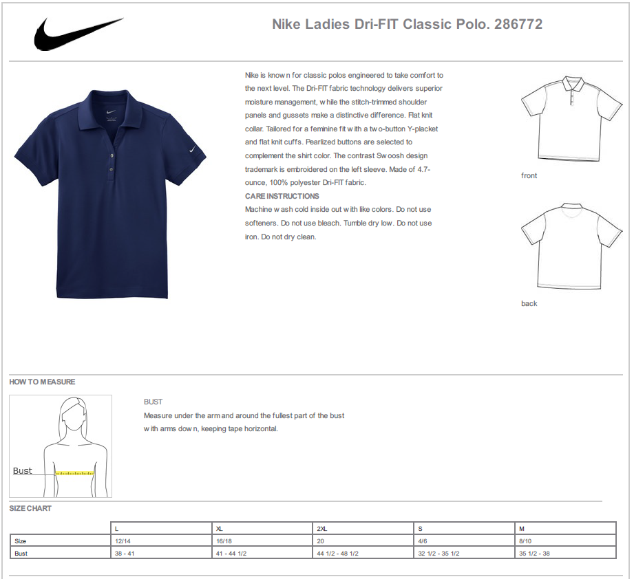 Nike Ladies Dri-FIT Classic Polo