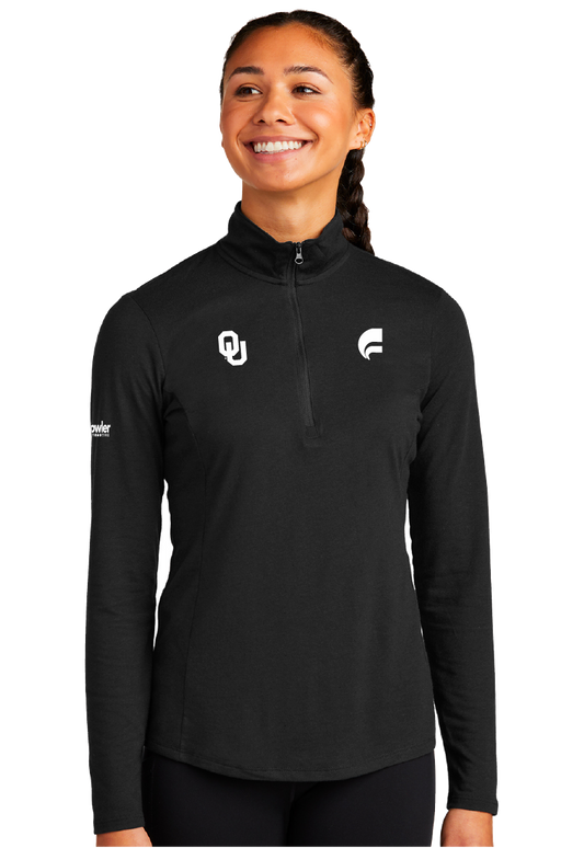 OU Sport-Tek ® Ladies PosiCharge ® Tri-Blend Wicking 1/4-Zip Pullover