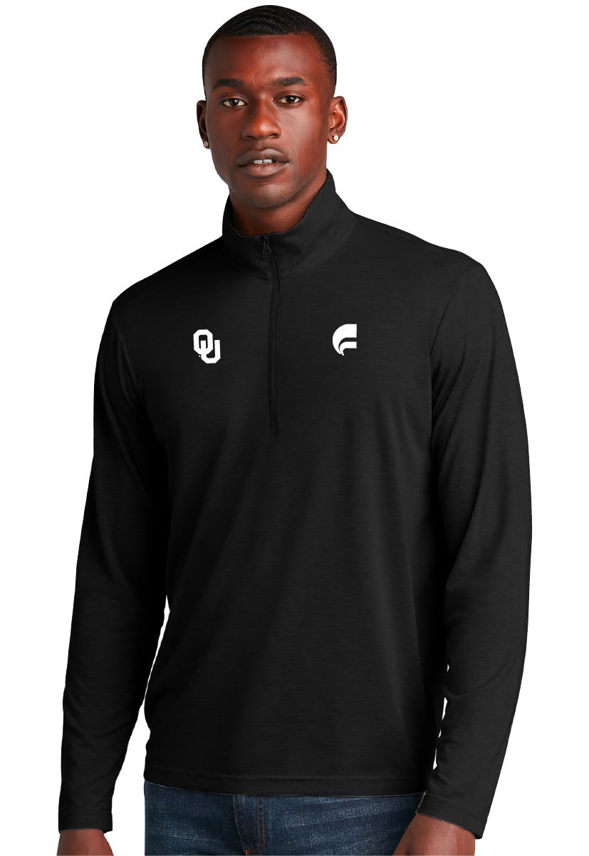 Sport-Tek ® OU PosiCharge ® Tri-Blend Wicking 1/4-Zip Pullover